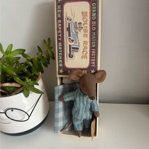 Maileg Mouse Big Brother Pajamas with Matchbox